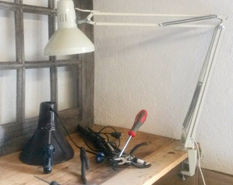 Vintage Retro Original 1930\u2019s 1st Prototype Anglepoise Lamp base with Retro Vintage Aluminium Shade