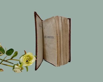 Piccolo libro spirituale francese del 1800 - Libro antico con copertina rigida