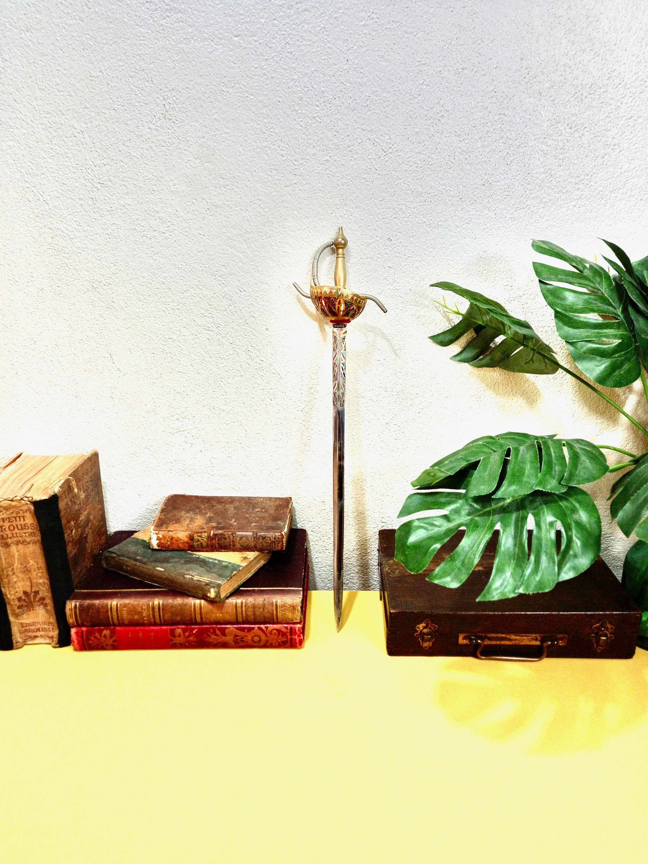 Épée de Tolède 19 - Grande Épée Décorative d'affichage Armure Tolède