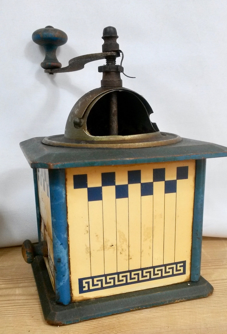 French Coffee Mill Metal and Wooden Mill Vintage Coffee Mill Peugeot Coffee Grinder Pepper Mill Peugeot
