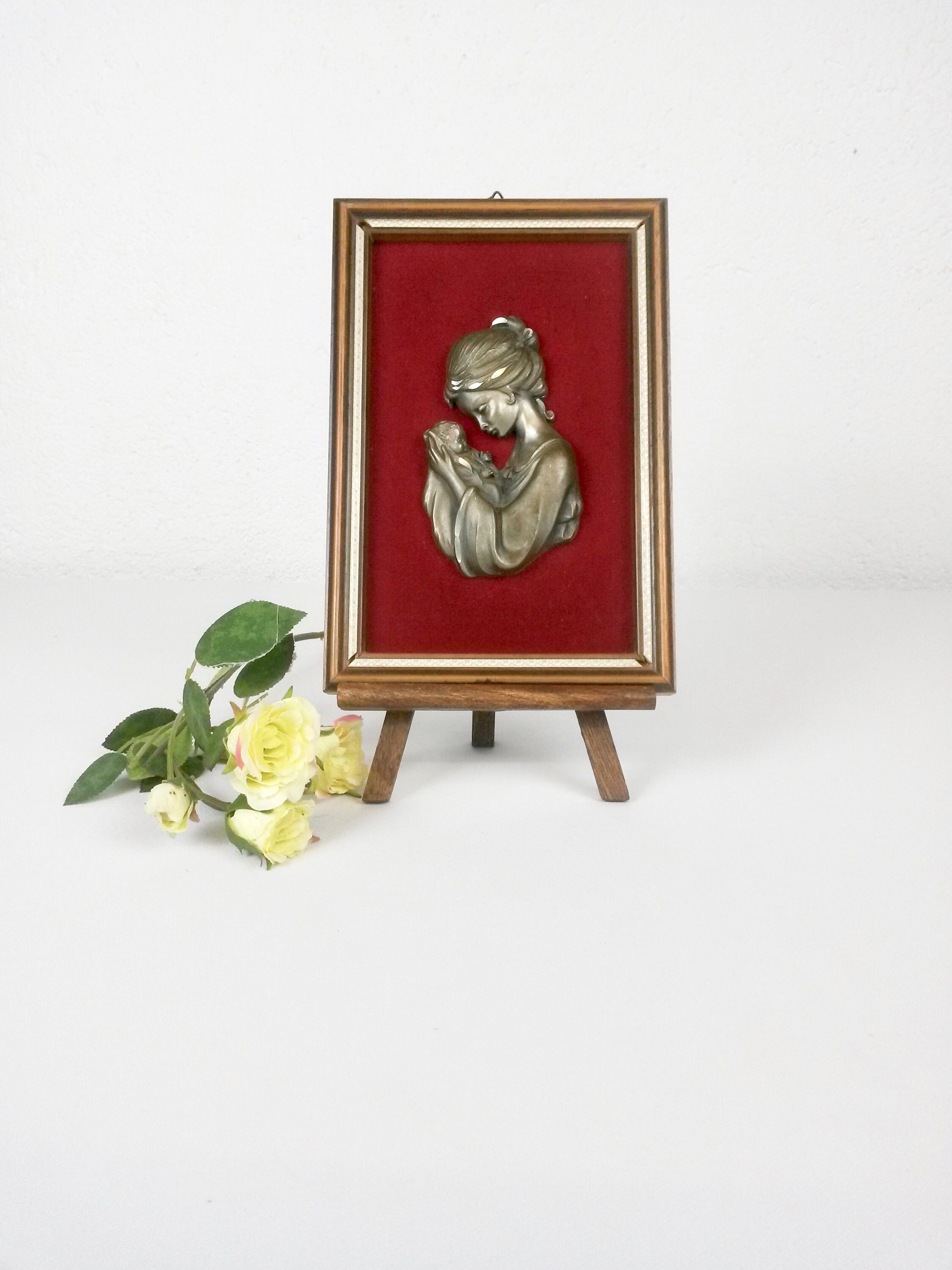 Cadeau Vintage Pour La Naissance - Cadeau Nouveau-Né Nouvelle Mère Les Princes de L'etain Statuaire 