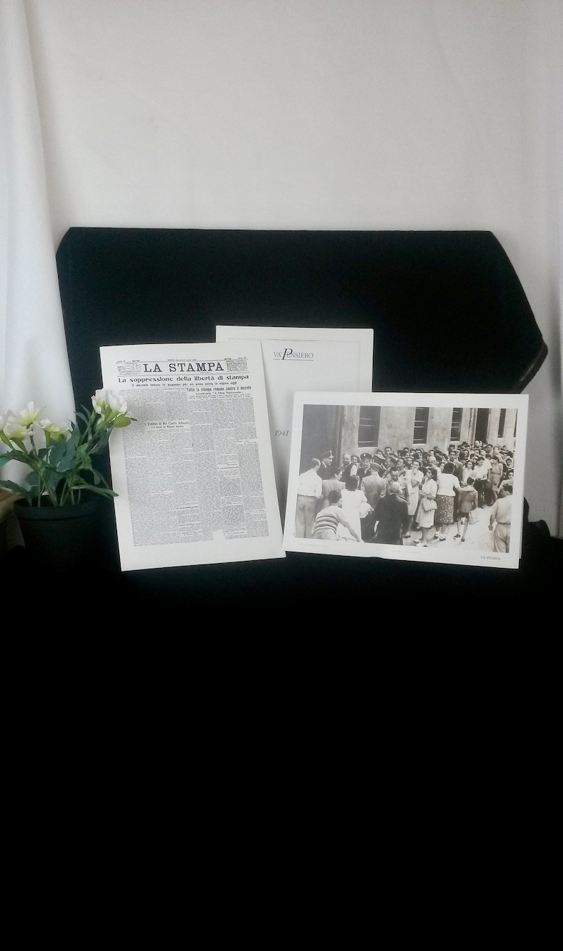 Italian La Stampa WWII Memorabilia Commemorative Photographs 1941-1950 Italian Publications Newspaper