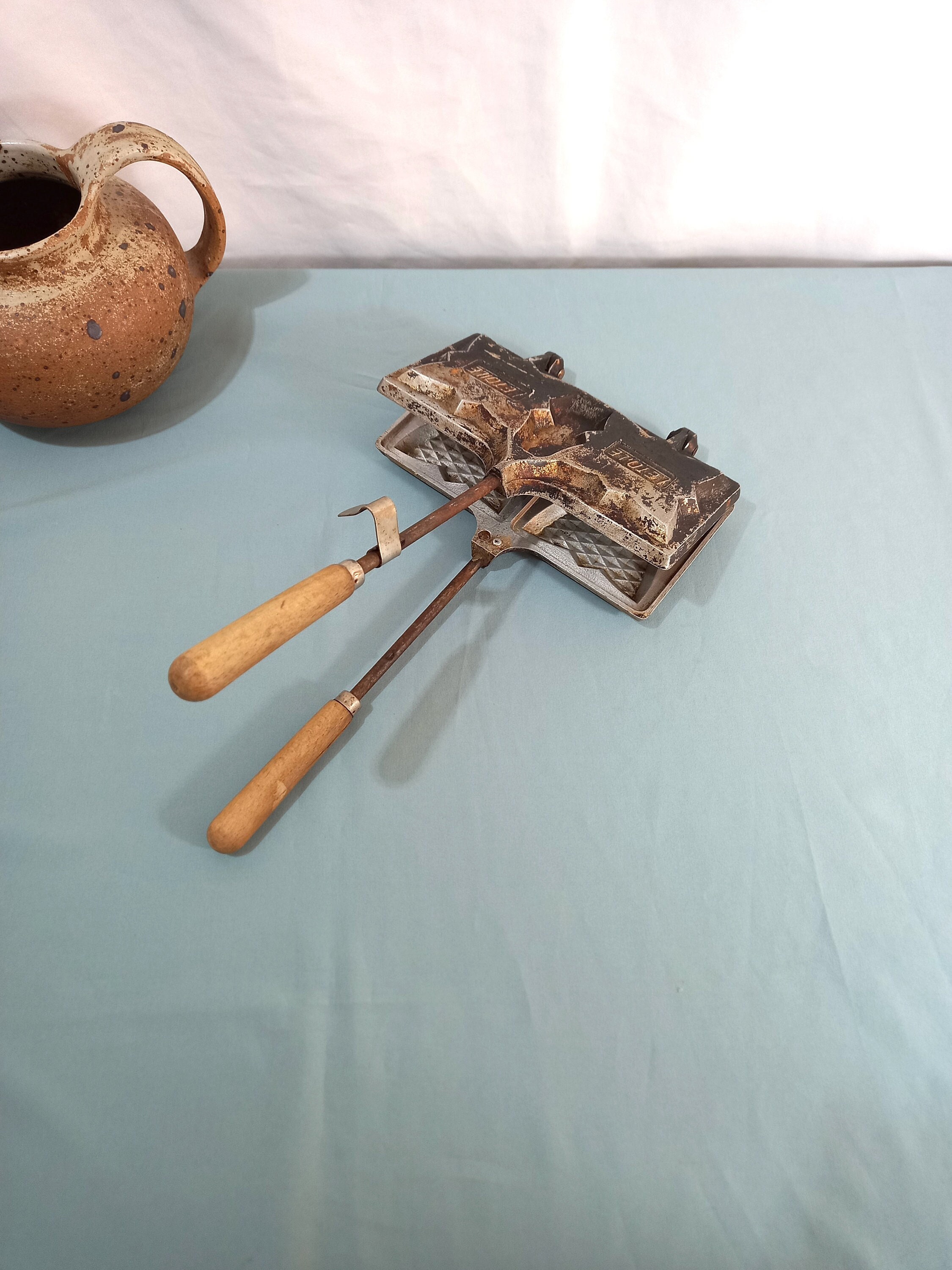 Fer à Griller Etoile - Double Fer Gaufre L'etoile Gauffrier Gaufrier Ustensiles de Cuisine Vintage