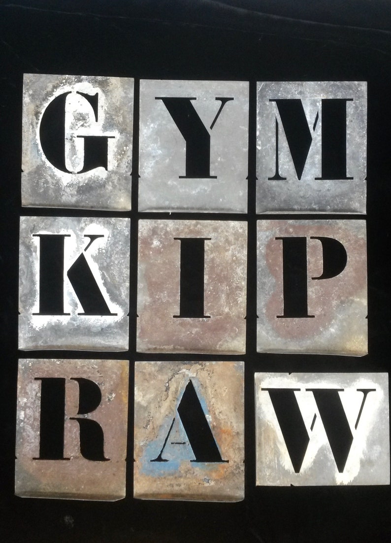 14 Letter Stencils Stencil Art Stencils for Walls Etsy