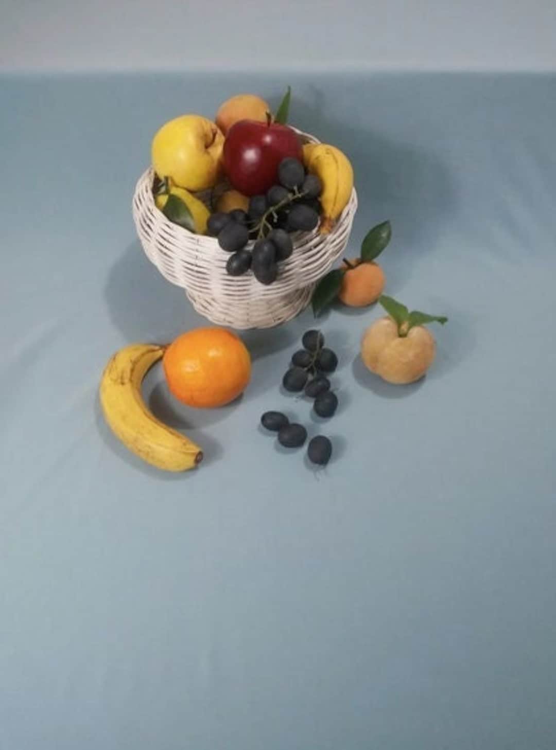 Fake Fruit Bowl Imitation Fruit Lot Grapes Bananas Etsy