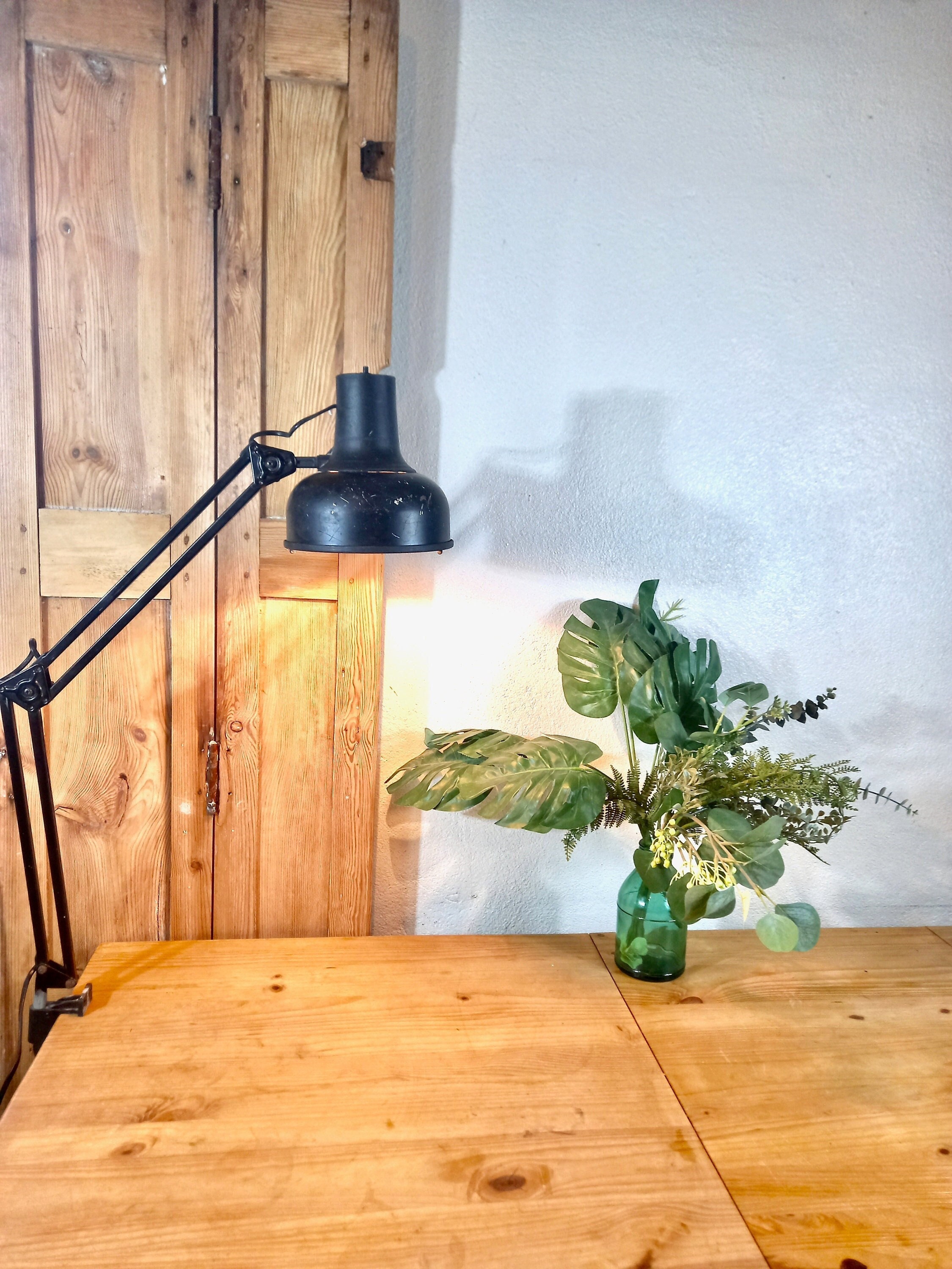 Vintage Black Swing Arm Desk Lamp: Architect Clamp Light - Etsy