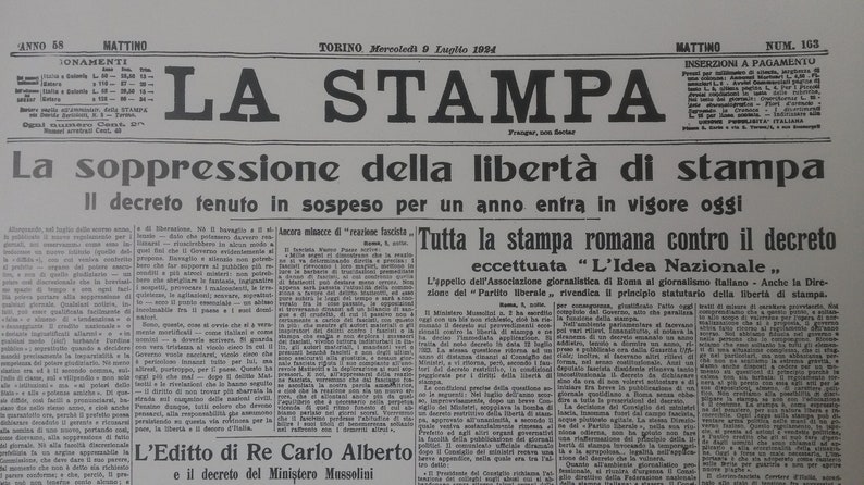 Italian La Stampa WWII Memorabilia Commemorative Photographs 1941-1950 Italian Publications Newspaper