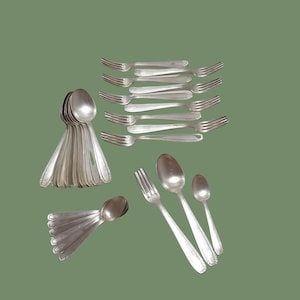 Service de 27 couverts en argent - argenterie du début du siècle artdéco - couverts anciens français - service en argent - argent 90 vintage