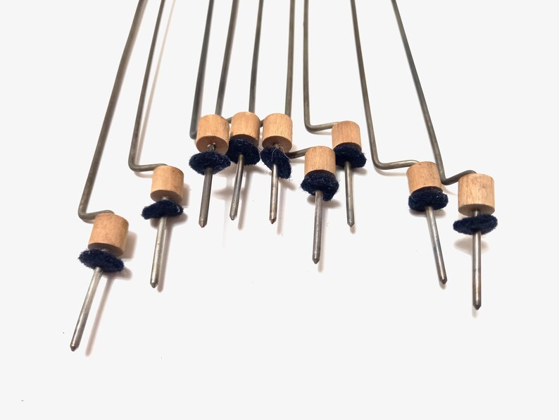 Musical Instrument With Many Rods 12 Antique Piano Parts: Wooden Interior Crafting Lot - Etsy
