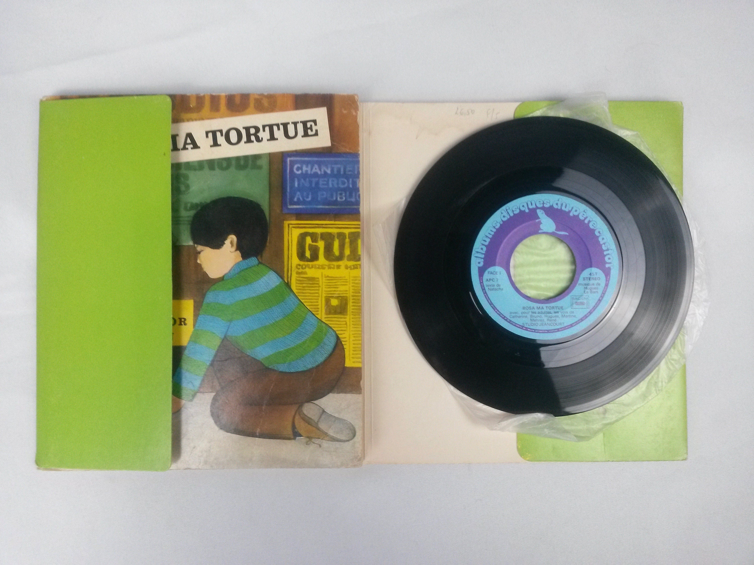 2 Vintage French Children's Books Book with Vinyl Etsy