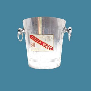 Vintage Mumm Cordon Rouge Champagne Ice Bucket - French Party Cooler
