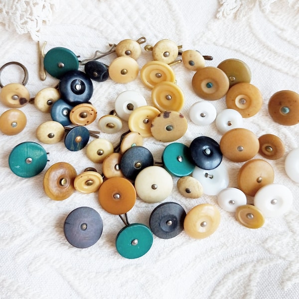 Antique and Vintage Workwear Buttons Collection