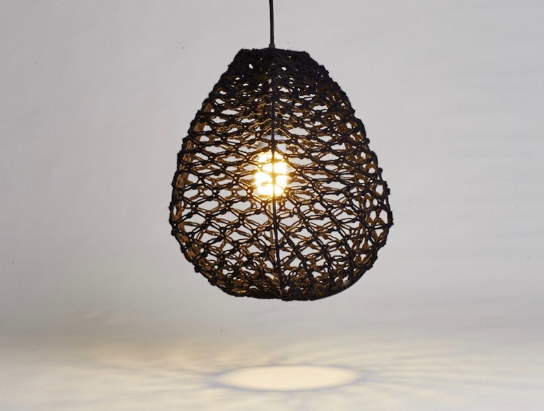 Ceiling Lamp Wool Crochet Pendant