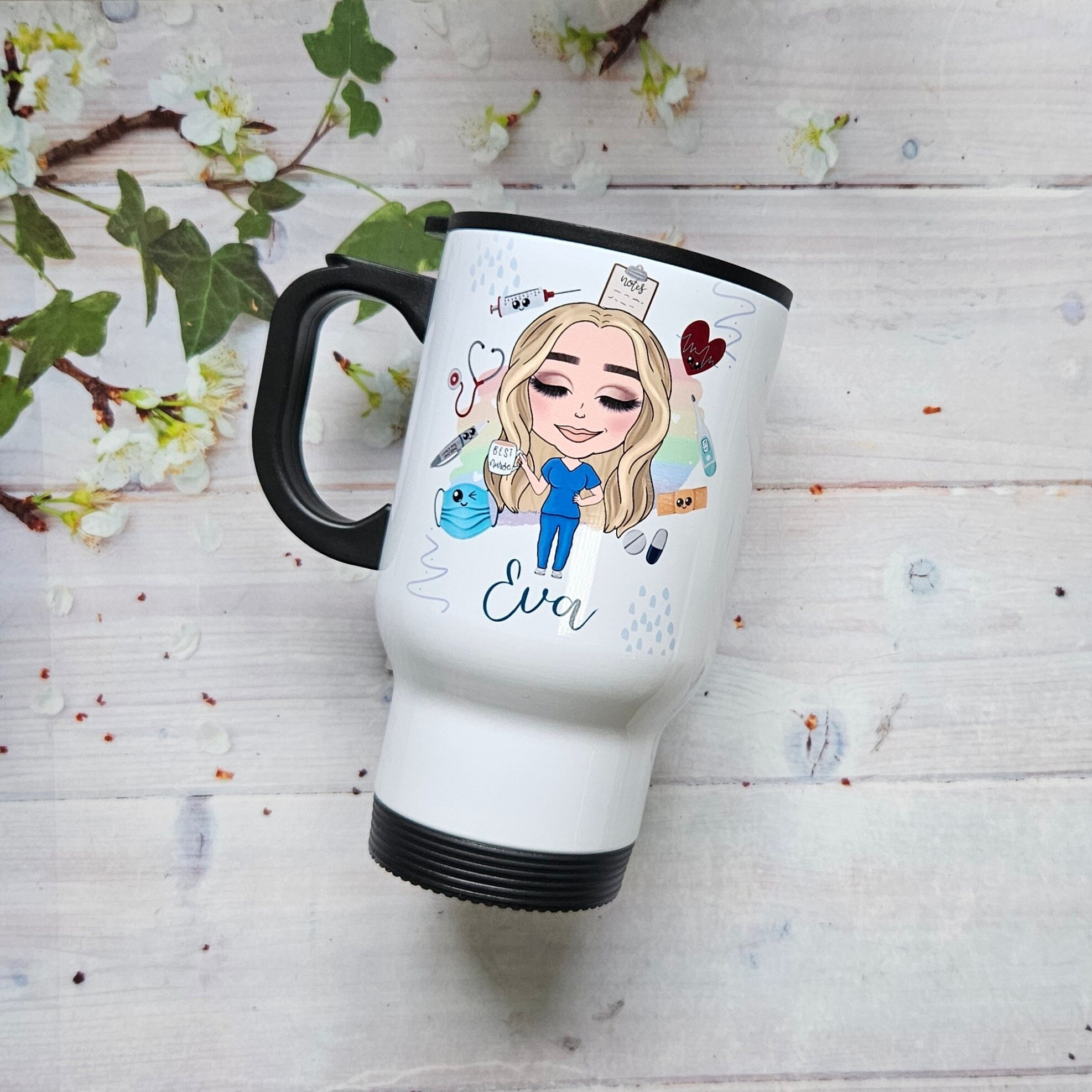 480Ml Kawaii Stitch Angel Couple Coffee Mug with Lid Straw Travel Portable  Cartoon Anime Water Bottle 304 Stainless Steel Cup
