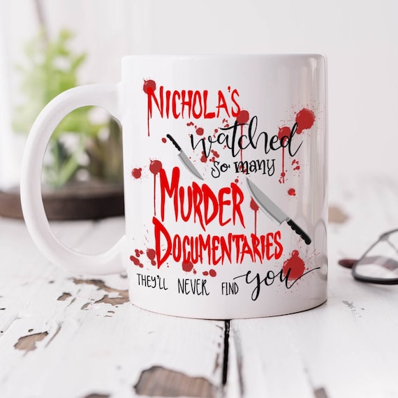 Personalised Murder Documentary Mug - True Crime Gift