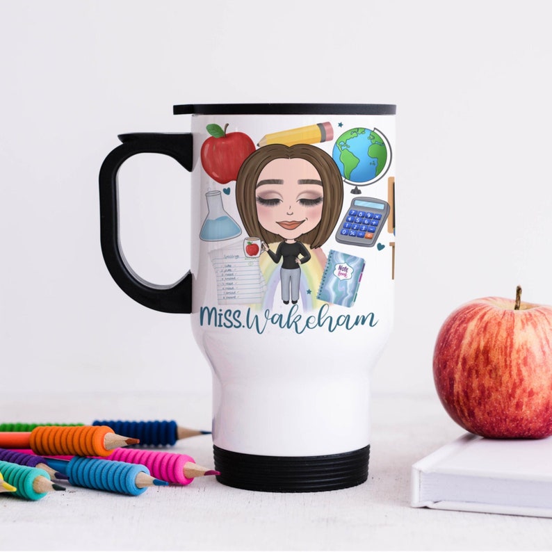 Personalised teacher travel mug