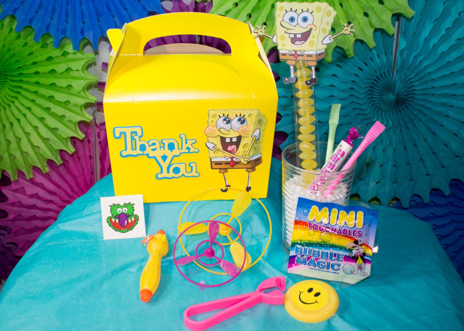 Spongebob Delux Party box Party Pack with goodies Etsy