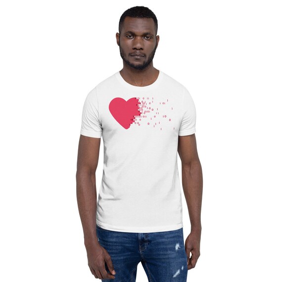 The Social Media Digital Heart - Short-Sleeve Unisex T-Shirt