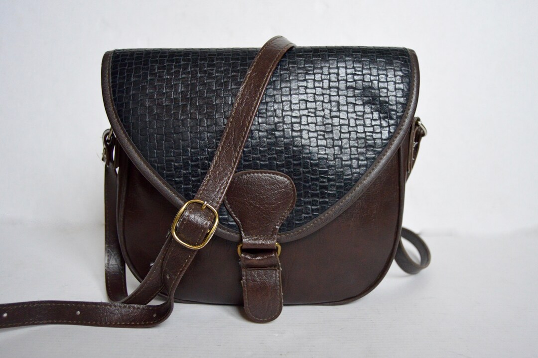 HUECLOSET Vintage Leather Shoulder Bag 25KERO２93 Amazon.com: Vintage Vegan Leather Shoulder Bag (Black