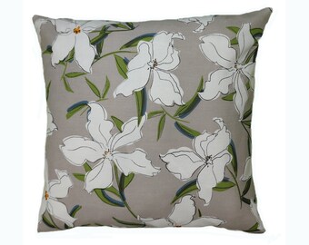 Decorative Cushion Flowers Digital Half Linen Cushion Case Optional with Filling KI113