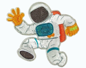 Diverse Bügelbilder Aufnäher Patches Flicken Astronaut Raketen KW172