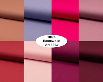 Cotton Plain 8 Colors Purple Rose Bordeaux Fuchsia Rosewood Skin Rouge Sewing Patchwork Crafts Quilting 0.50 m x 1.43 m Art Art 3213