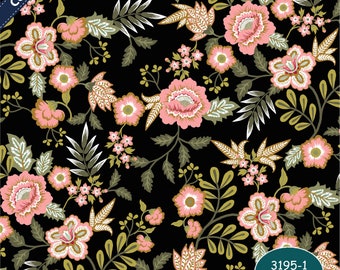 Coated Cotton Oilcloth Flowers Paisley Vintage Retro Laminates Cotton Fabric Sewing Crafts 0.50mx1.48 m Art 3195