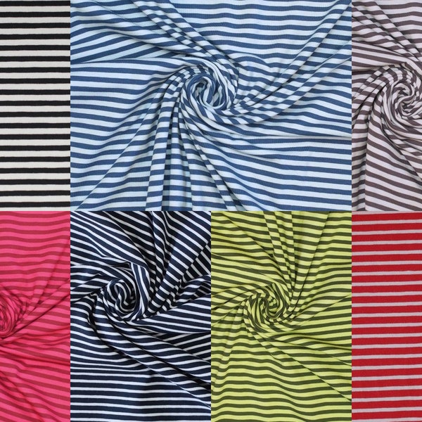 Jersey with stripes in red, wine red, olive green, blue, gray, navy and black 0.50mx1.50 m Art 3254