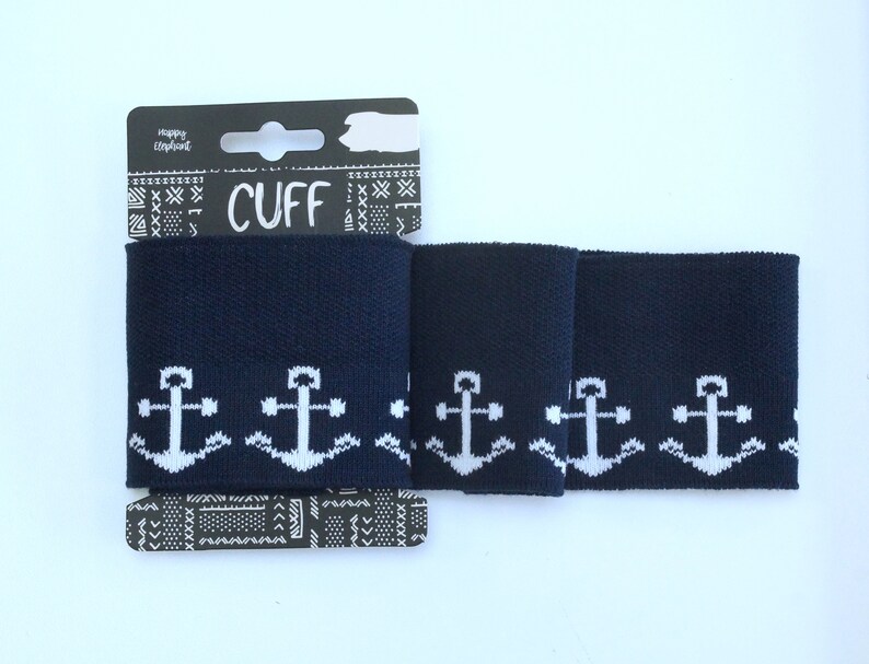 Eur 800 Pcs Cuff Ready Made Cuff Anchor Navy Blue White For Etsy