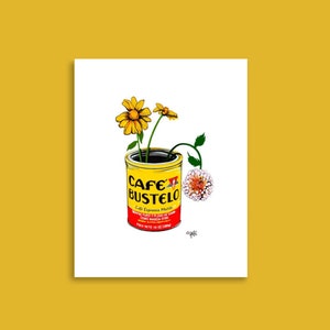 Coffee and Flowers for Breakfast - Art Print