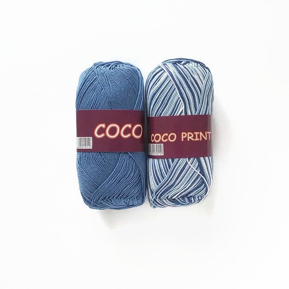 Hand Knitting Cotton Yarn Crochet Thread 3 Ply Navy Blue Cotton Yarn Set 100 Mercerized Cotton Yarn Coco Yarn Kit Soft Crochet Cotton Yarn