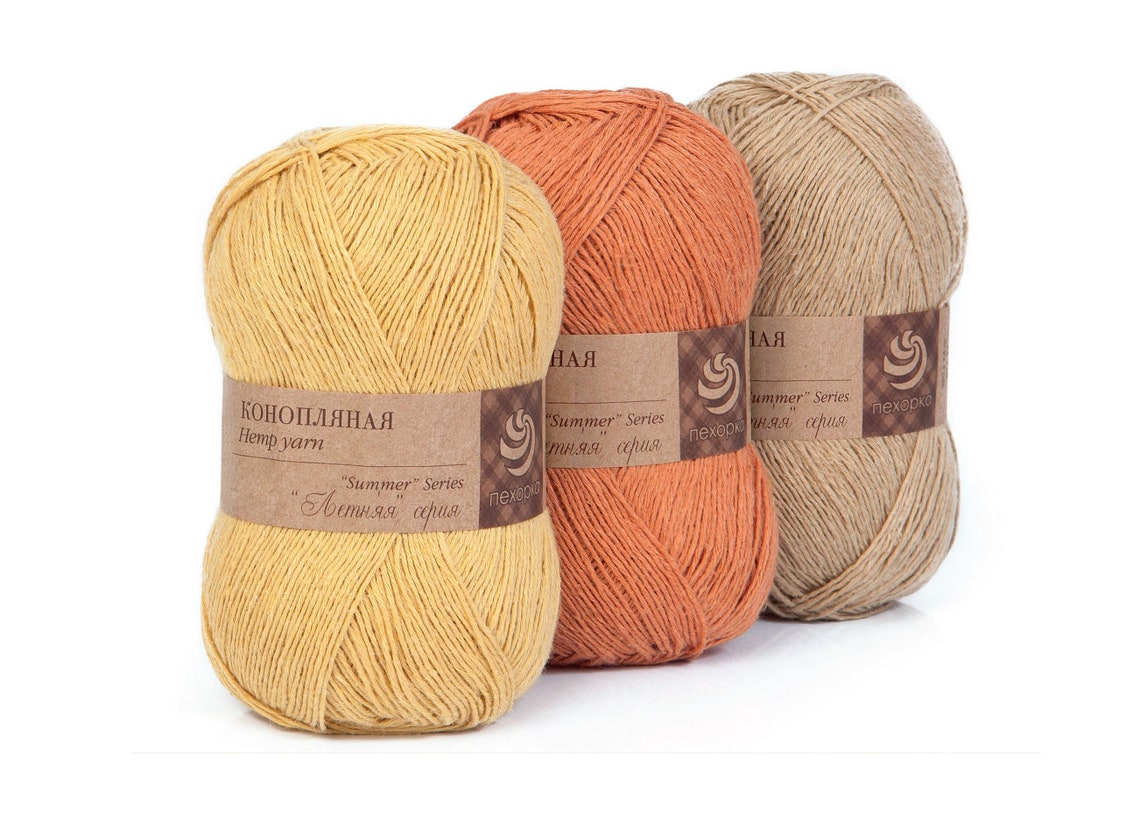 Hemp yarn knitting Crochet thread Organic yarn Knitting Etsy