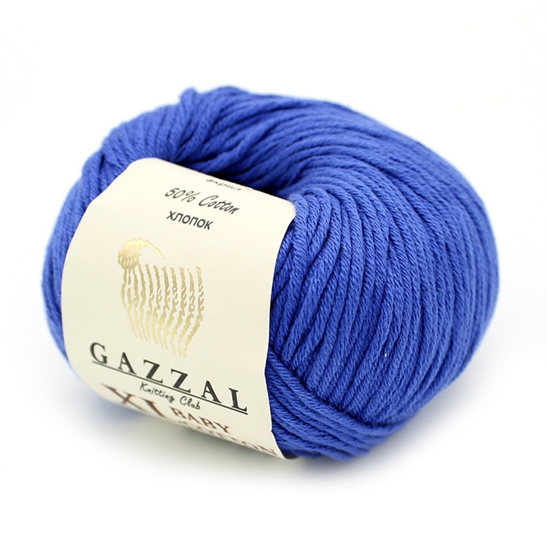 Cotton blend yarn Gazzal Baby Cotton XL / DK Worsted baby yarn Etsy