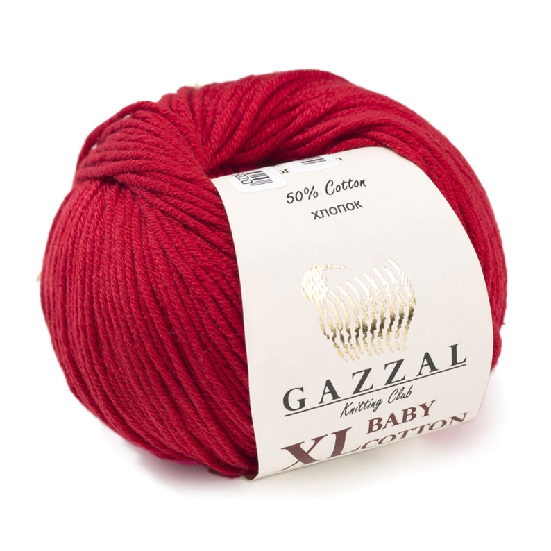 Cotton blend yarn Gazzal Baby Cotton XL / DK Worsted baby yarn Etsy