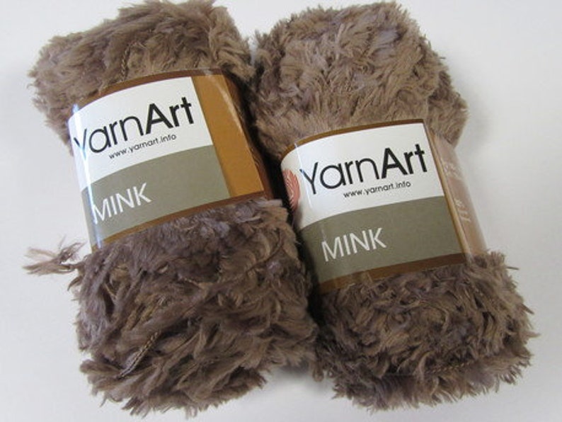Fluffy soft yarn Mink Yarnart Furry hand knitting yarn for Etsy