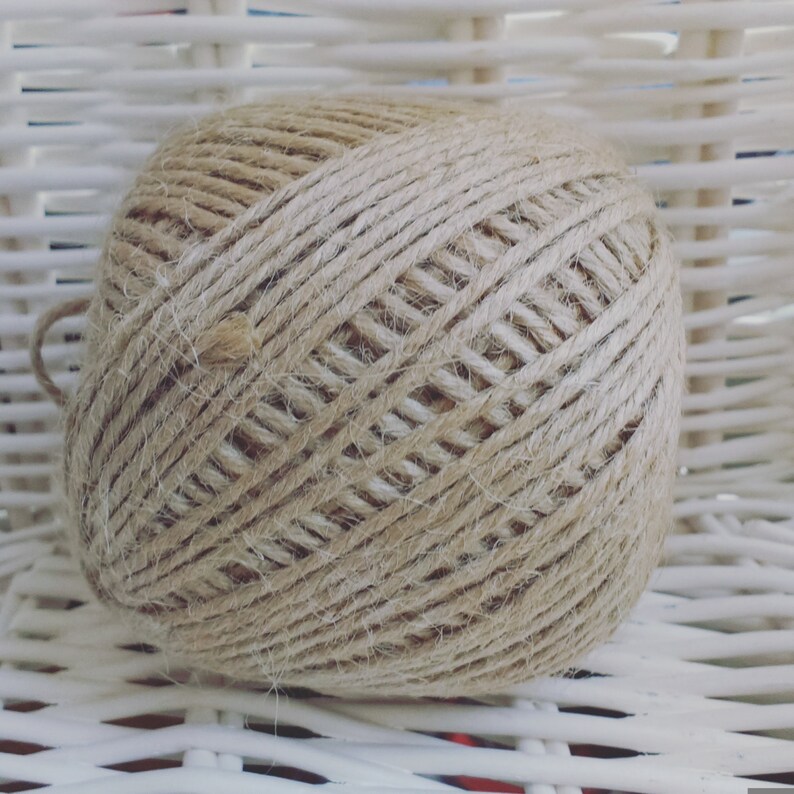 Jute rope yarn Natural raw jute Ecofriendly cord Creative Etsy