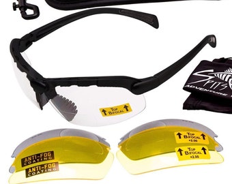 C2 Top Focal Magnifying Shooting Safety Glasses, 7 Frame Colors