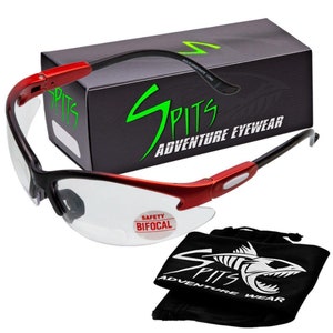 Cougar Bifocal Safety Glasses with Magnifiers and 20 Limited Edition Frame Color Options