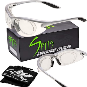 MAGshot Magnifying Hunting Shooting Safety Glasses Silver Frame