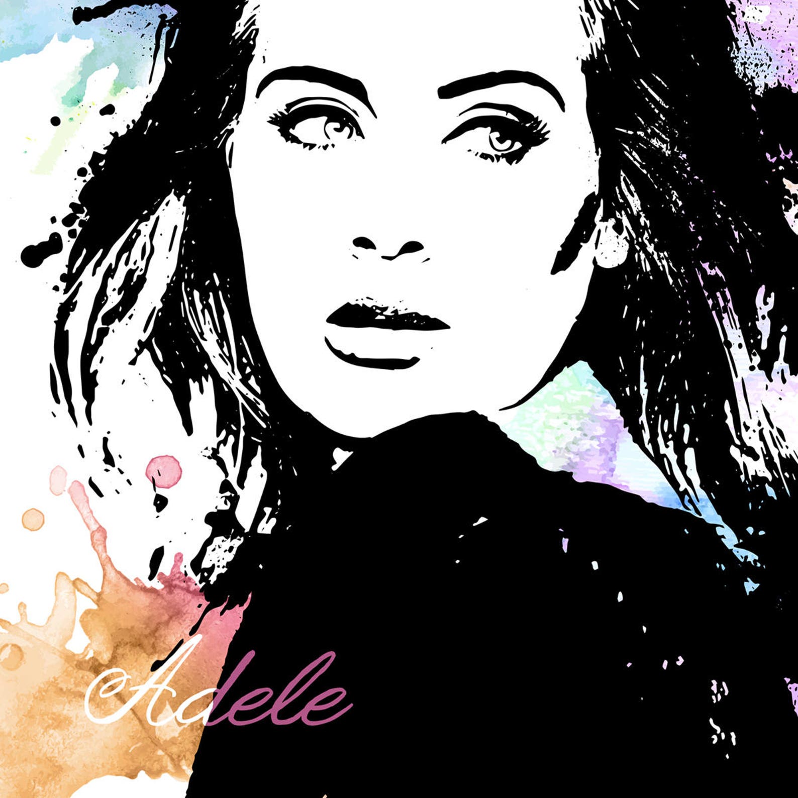 Adele Adele Art Adele Poster Adele Print Personalities | Etsy