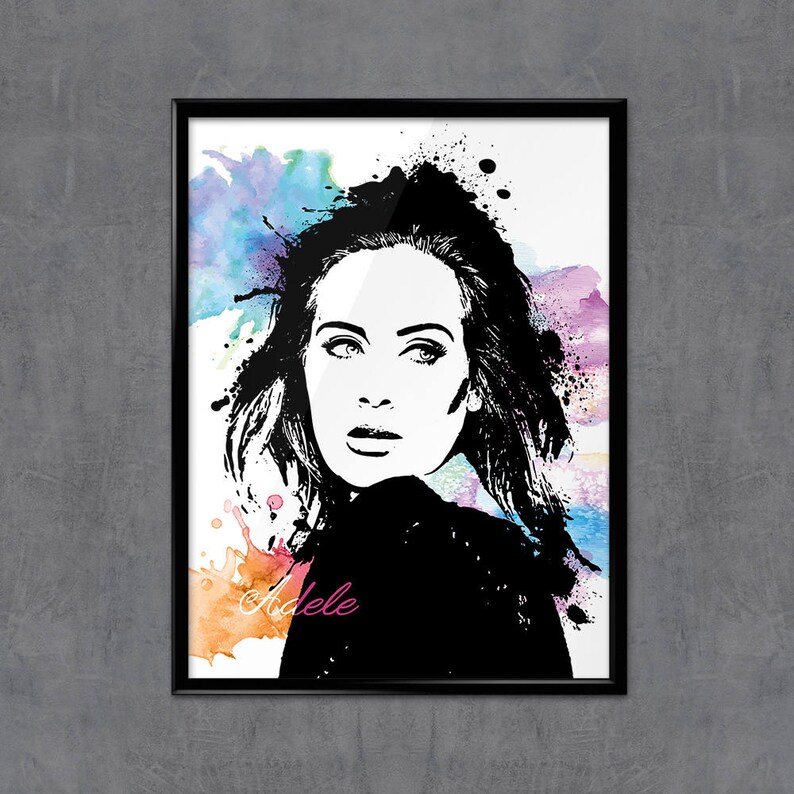 Adele Adele Art Adele Poster Adele Print Personalities | Etsy