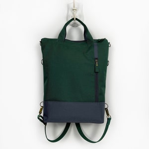 Convertible Messenger Tote Backpack, Customizable Laptop Bag, Urban Crossbody Bag for Women and Men, Travel Tote Bag, Weekender Backpack