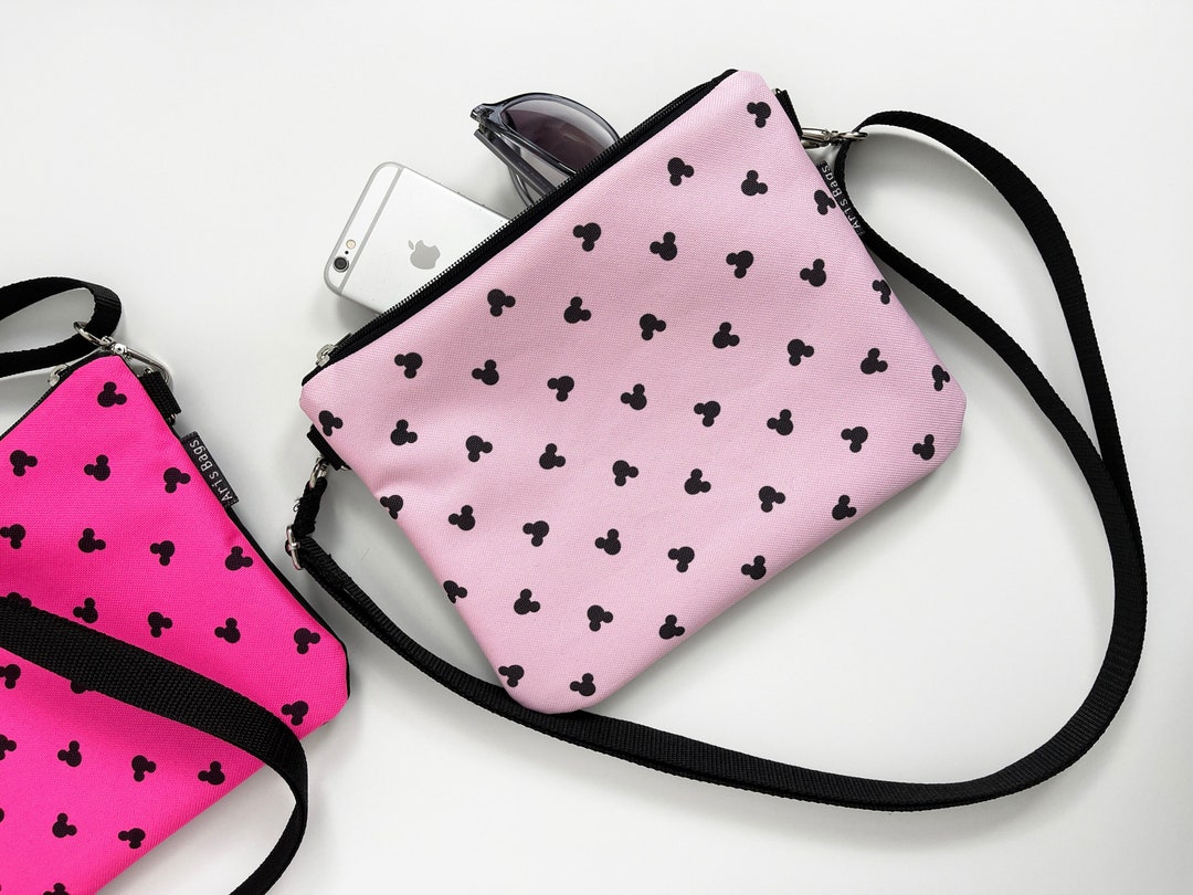 Mickey Mouse Purse, Disney Crossbody Bag, Minnie Crossbody Purse, Personalized Disney Mini Bag