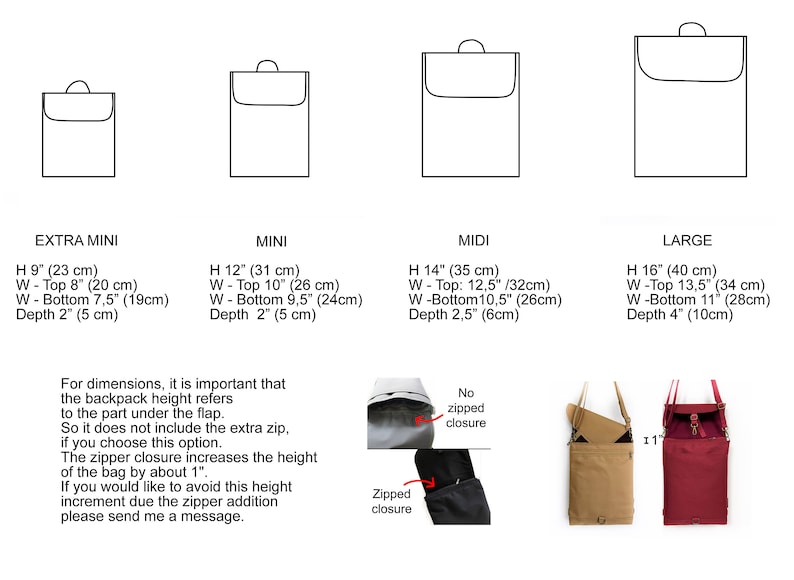 Convertible Backpack, Vegan Women Backpack, Waterproof Cross Body Bag, Minimalist Shoulder Bag, Navy Functional Backpack image 8