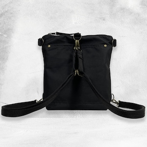 Sac à dos en toile cirée : bretelles convertibles, couleurs personnalisables, sac de tous les jours