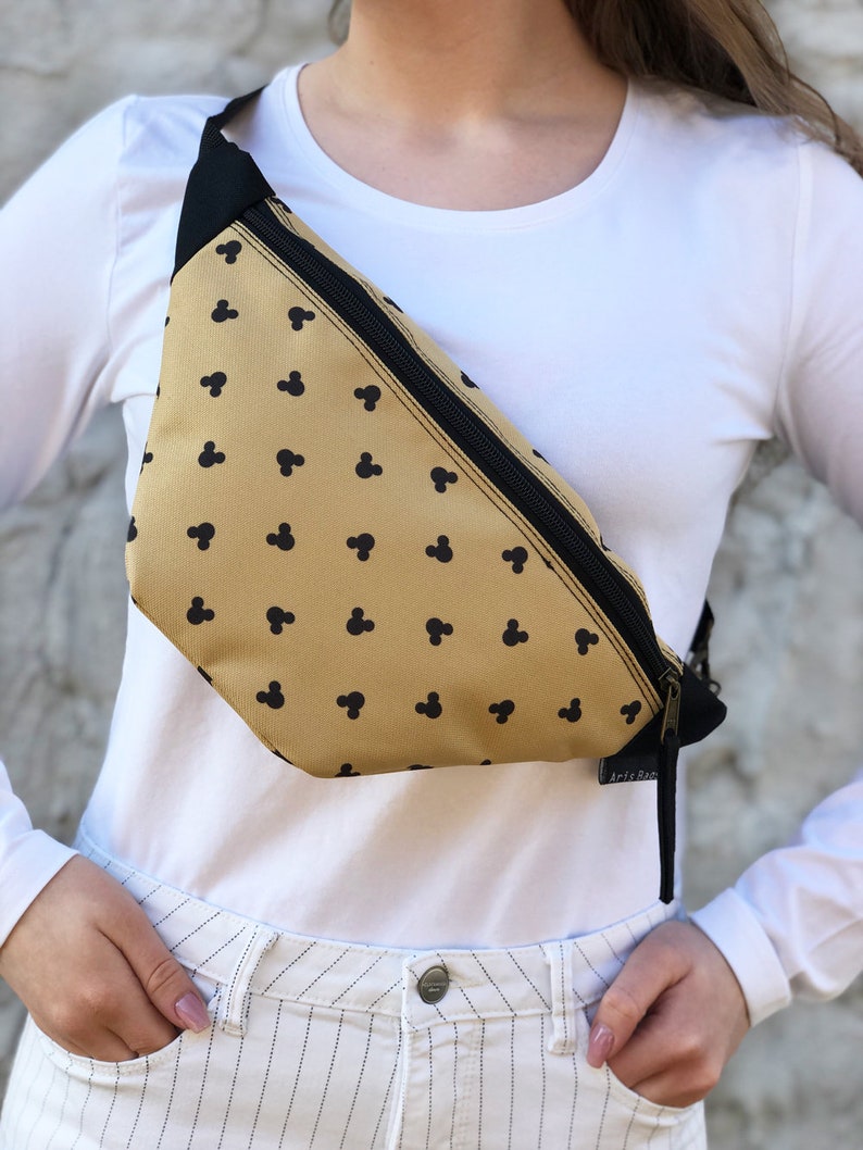 Disney Fanny Pack Mickey Cross Body Bag Women Sling Bag Etsy