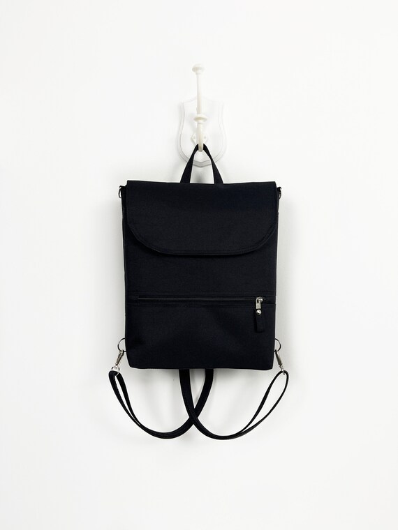 Black aesthetic backpack cheap