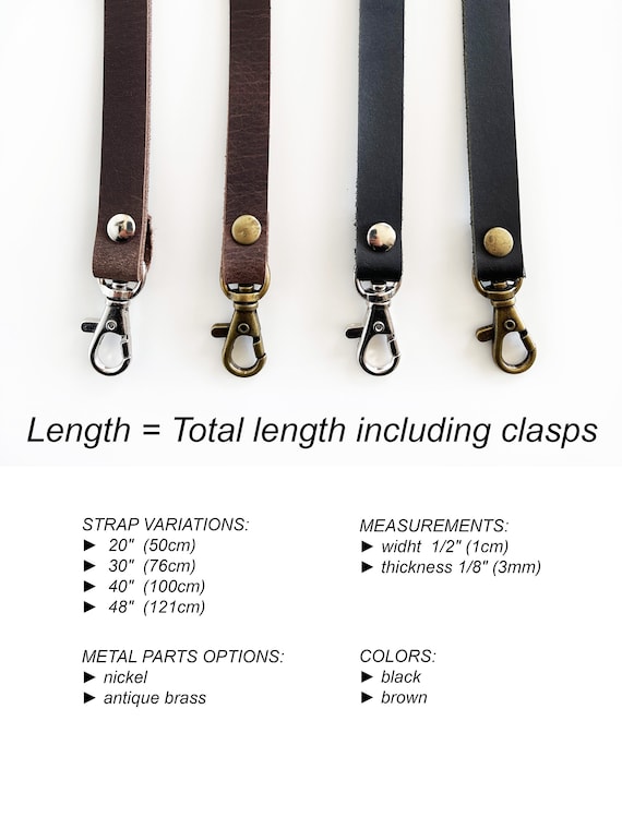 Leather Straps for Bags, Leather Crossbody Strap, Shoulder Strap, Leather  Straps for Handbags, Genuine Leather Strap 