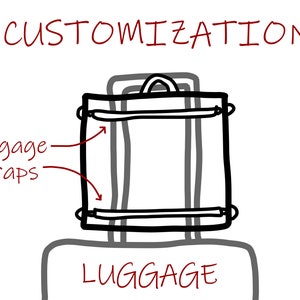 Carry On Straps, Rolling Luggage Strap, Roller Bag Strap, Trolley Strap, Webbing Strap for Messenger Suitcase, Adjustable Utility Strap Belt