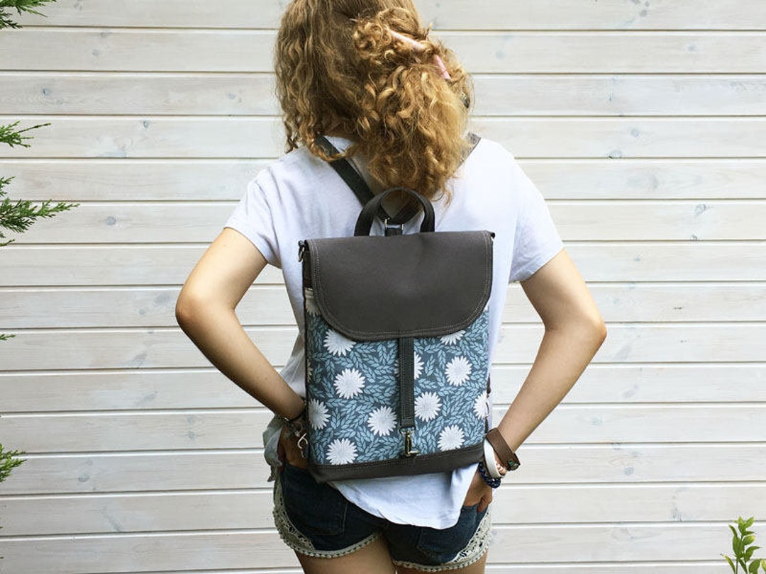 West slim backpack with signature quilting shop